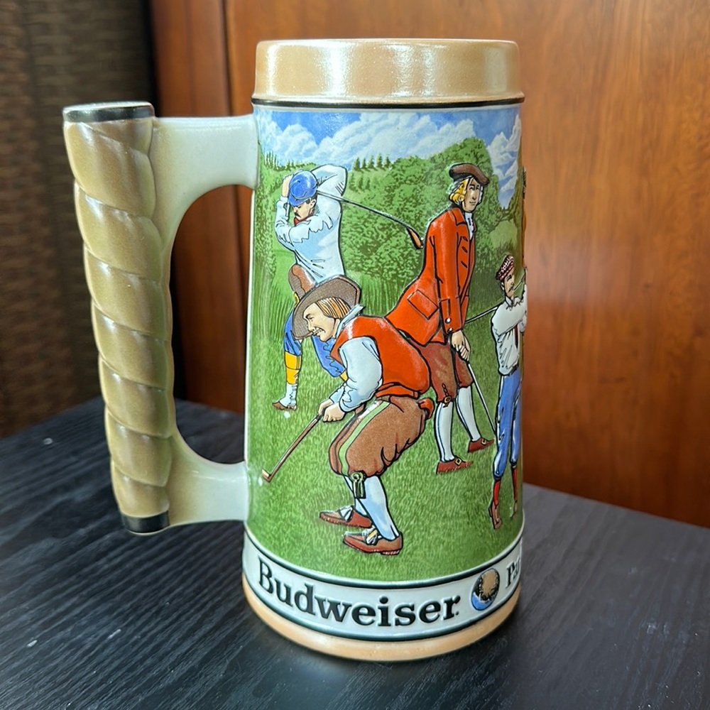 Vintage Budweiser "Par for the Course" Beer Stein